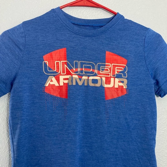Under Armour Kids Tee - Blue/Red - Picture 2 of 5